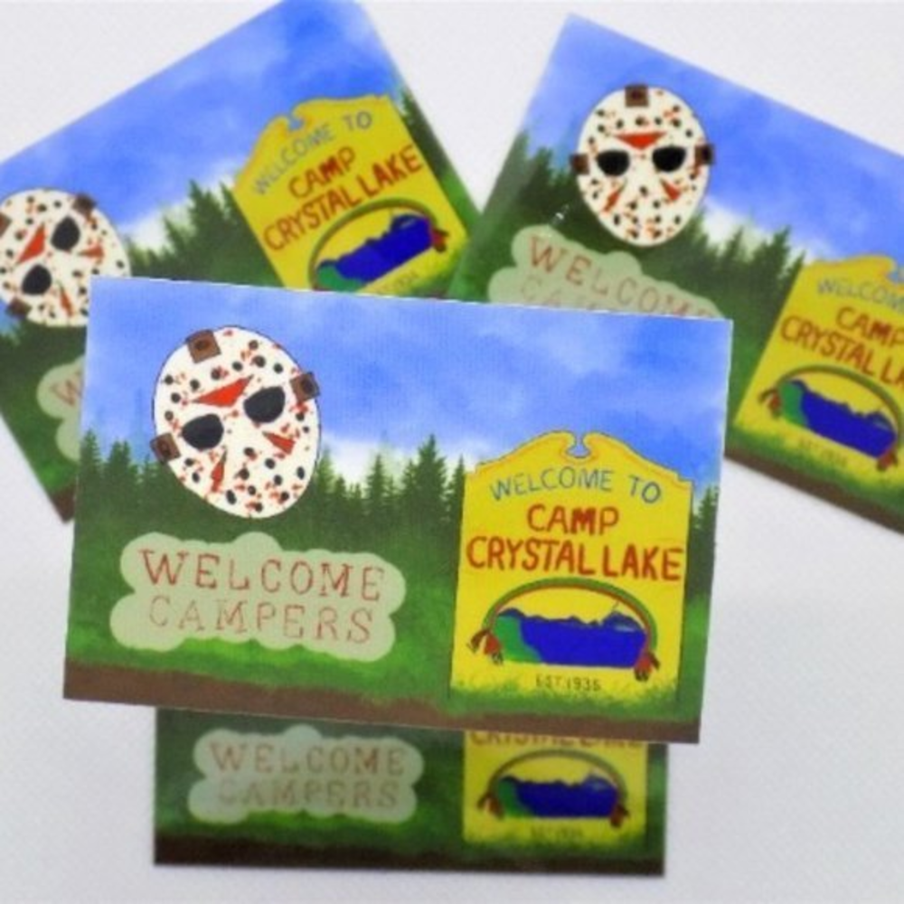 Welcome Campers to Crystal Lake Sticker /‎ Horror Stickers